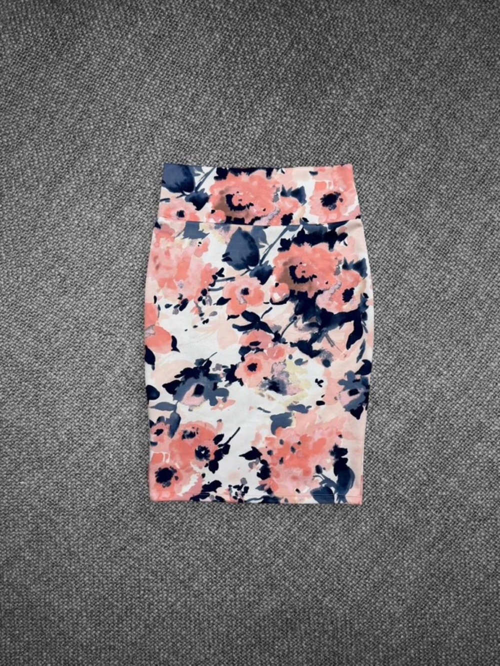 Floral Watercolor Pencil Skirt Size Large